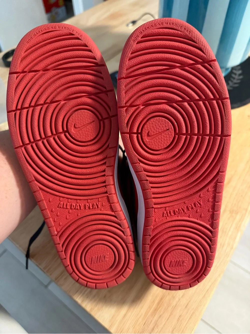 Nike Kids Red Sole Sneakers